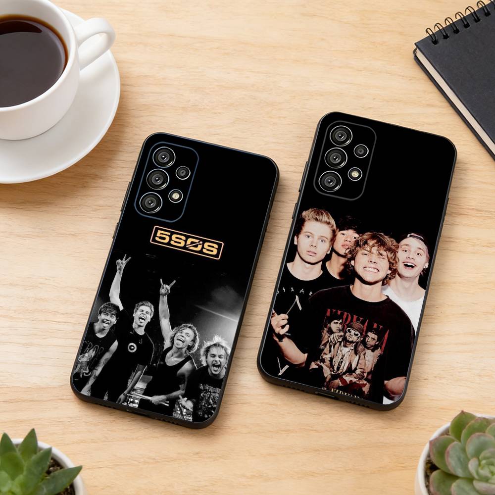 5 Seconds Of Summers 5SOS Phone Case For Samsung S25,S24,S21,S22,S23,S30,Ultra,S20,Plus,Fe,Lite,Note,10,Black Cover