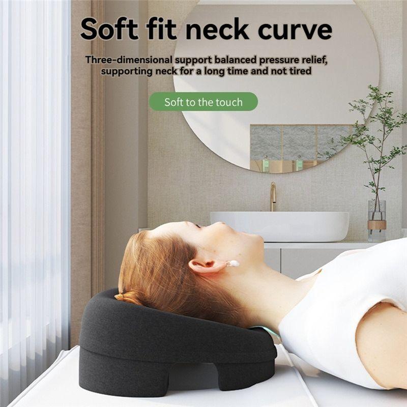 M-Modern-Memory Foam Breathable Head-Pillow Ergonomics Lying Down Pillow Rest Support Pillow Body Massage Face Rest Pillow