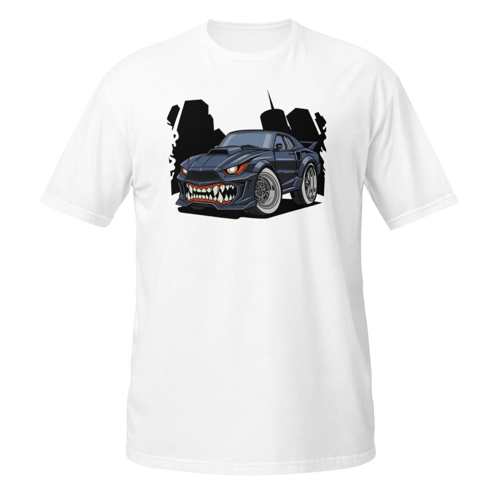 

Monster Car Unisex 100% Cotton T-shirt Mens Tees Top, speedway speed fast racing power drive 3XL