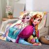 1pc Frozen Printing Blanket - Soft, All-Season Throw for Living Room, Bedroom,Personalized Gift with Adorable Cartoon Design