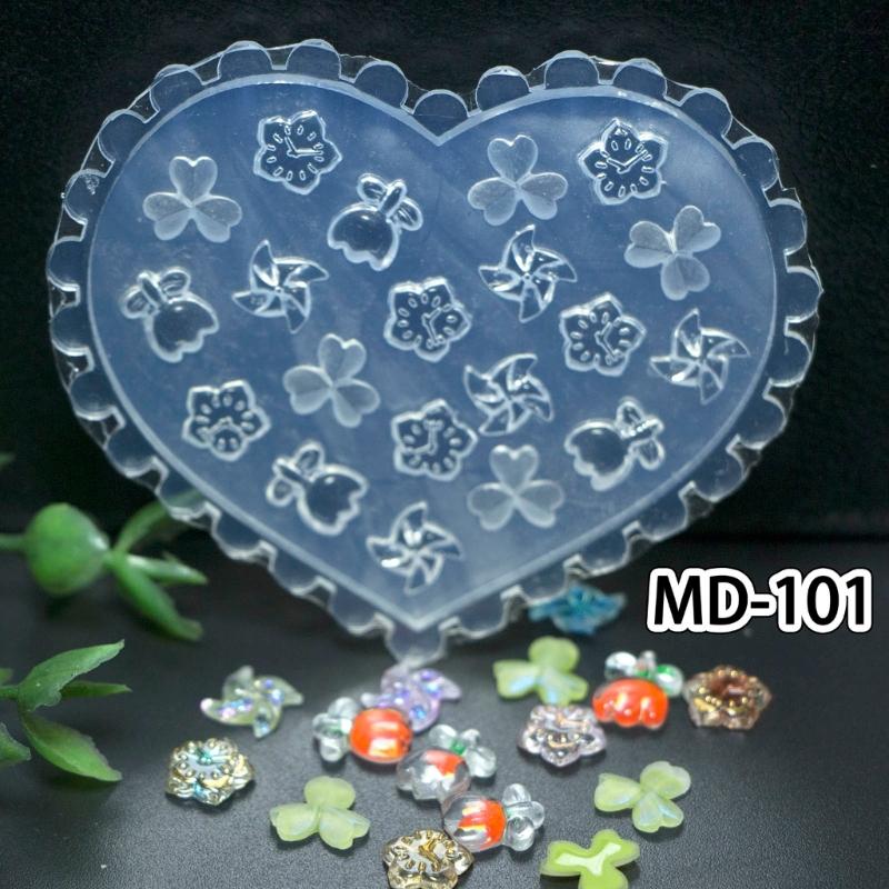 Durable Silicone Nail Art Mold Relief Pattern Nail Art Decortive Mold DIY Manicure Tool Printing Template Nail Mold