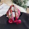 Angra red silk scarf small square scarf female versatile 111 mulberry silk spring and autumn foreign style send mother small scarf