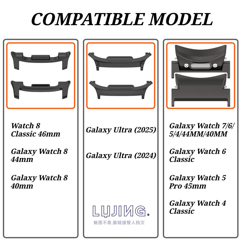 Stainless Steel Strap For Samsung Galaxy Watch 8 Classic 46mm 40mm 44mm Metal Watchband Bracelet Correa For Galaxy Ultra 2025 Watch 7/6/5/4 Band