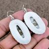 Howlite Jasper Gemstone Handmade 925 Sterling Silver Jewelry Earring 2.44" KKG-685