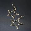 SUMENG New Fashion Handmade Simple Antique Hollow Star Pendant Drop Earrings for Women Vintage Jewelry Gifts Accessories