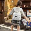 Japanese Ba Chi Pain Bag ins Wind Cute Large Capacity Backpack Female Student School Bag Second Dimensional Transparent Backpack Tide
