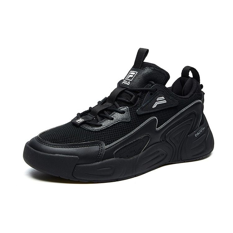Fila Vortex Low Top Retro Basketball Shoes Men Sneaker Black F12M111234FBK
