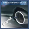 ARISELIFT 1 Set Turbo Sound Exhaust Muffler Pipe Whistle Rear Tail Pipe M Carbide Maker Aluminum Silver Tone for Bicycle