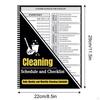Cleaning Notebook Log Book Portable Lightweight Multi-purpose Practical for Busy Women