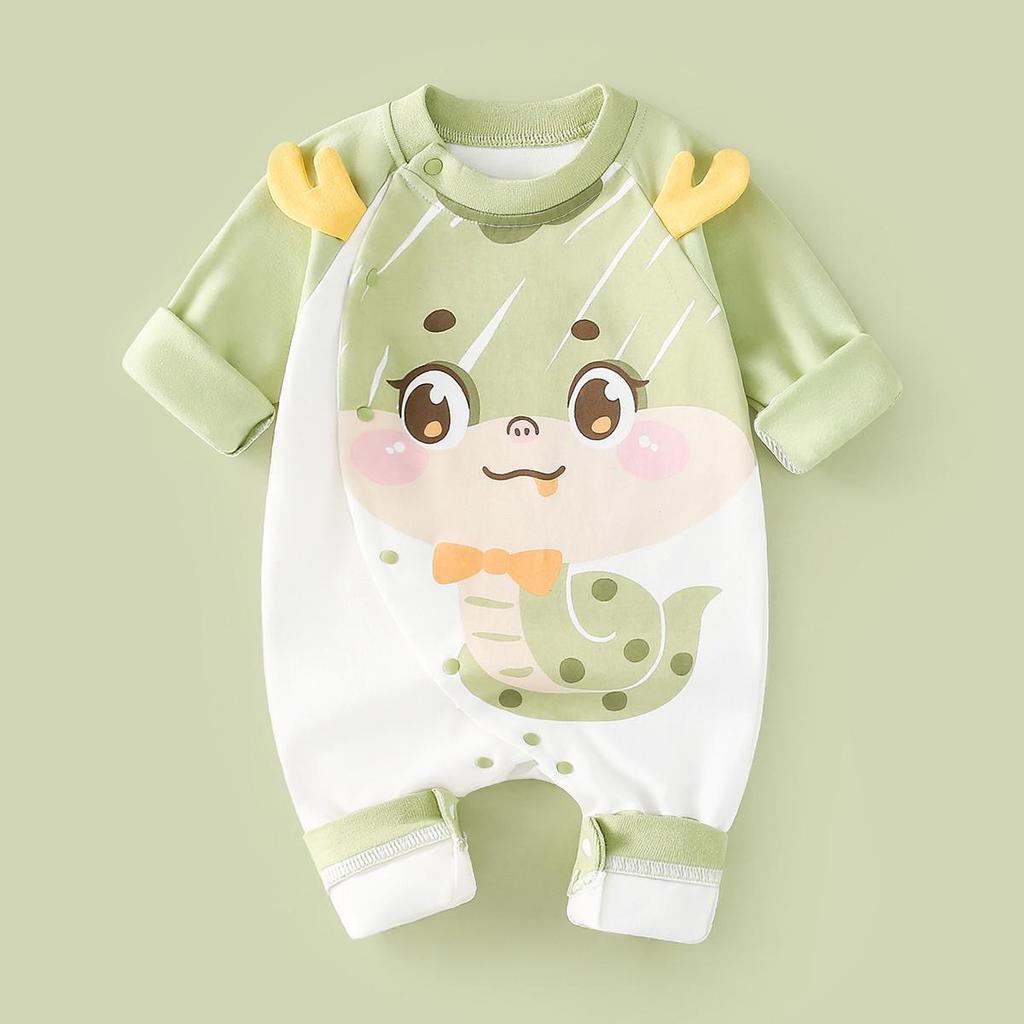 Newborn Unisex Cotton Rompers: Long Sleeve Onesies for Spring & Autumn