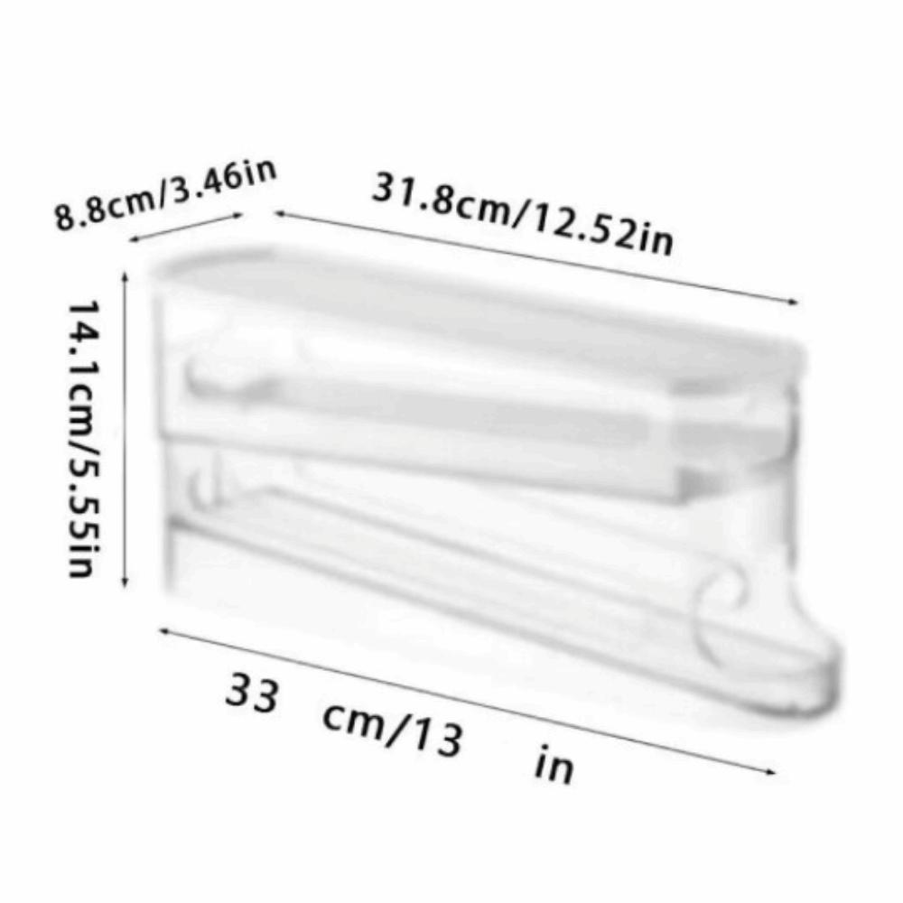 Transparent Egg Holder Rack Ladder Style Egg Organizer Holder  for Refrigerator Side Door