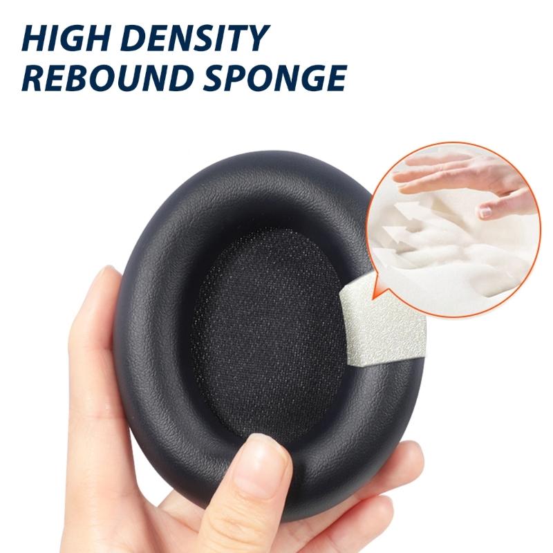 Memory Foam Earpads for Over Ear Headphones Offering Enhanced Bass Performances and Easy Installation