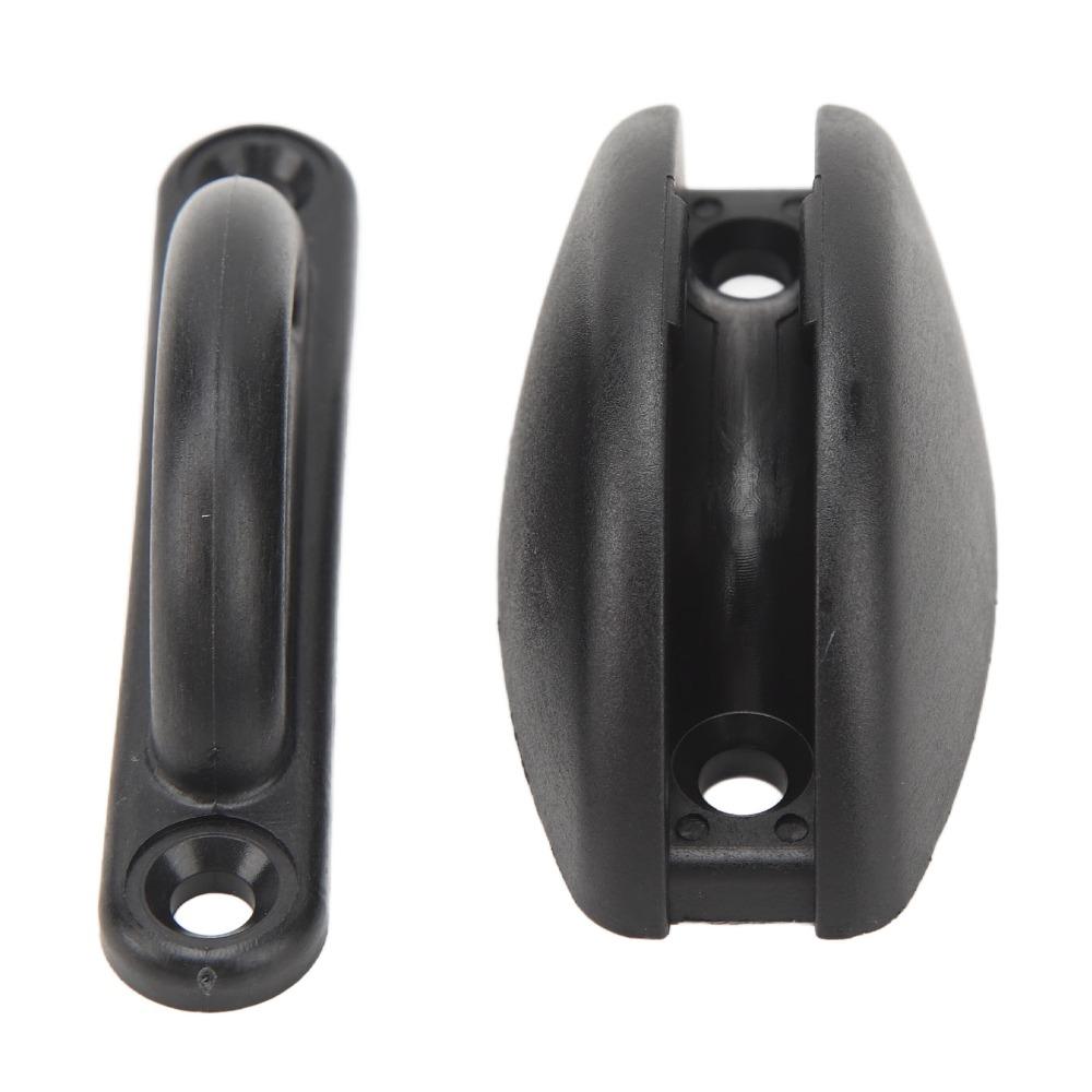 2pcs Black RV Door Retainer Kit Arc Shape Catch Holder RV Door Holder White Door Stop Retaining Catch Caravan