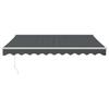 Retractable Awning Anthracite 3.5 X 2.5 M Fabric and Aluminum