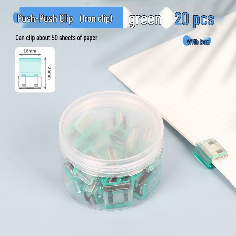 Przezroczyste wielofunkcyjne spinacze studenckie do plików testowych i książek