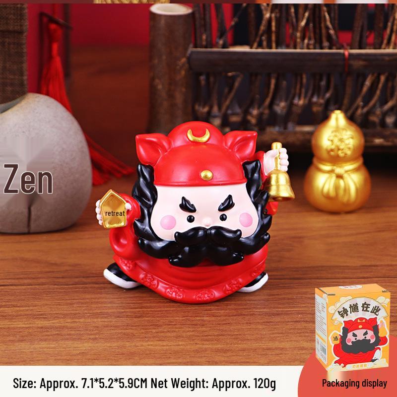 Zhong Kui Car and Desk Ornament As shown
