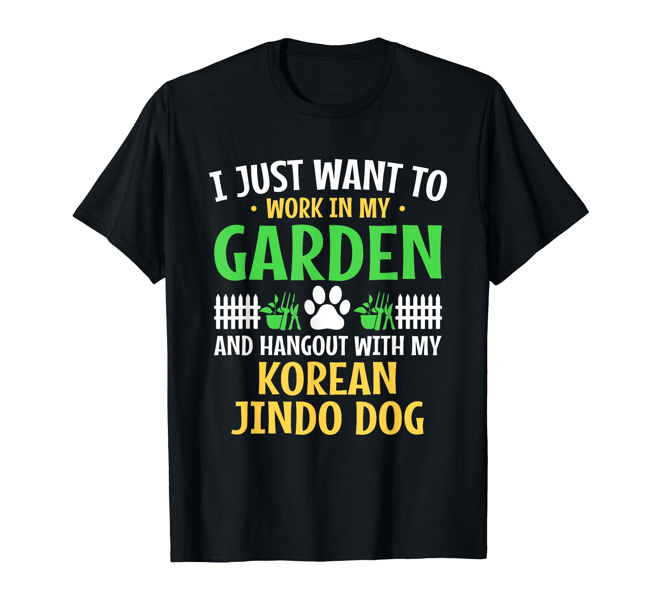 

Work In My Garden Hangout Korean Prodigy Dog Funny Shinto Gay T-Shirt чорний