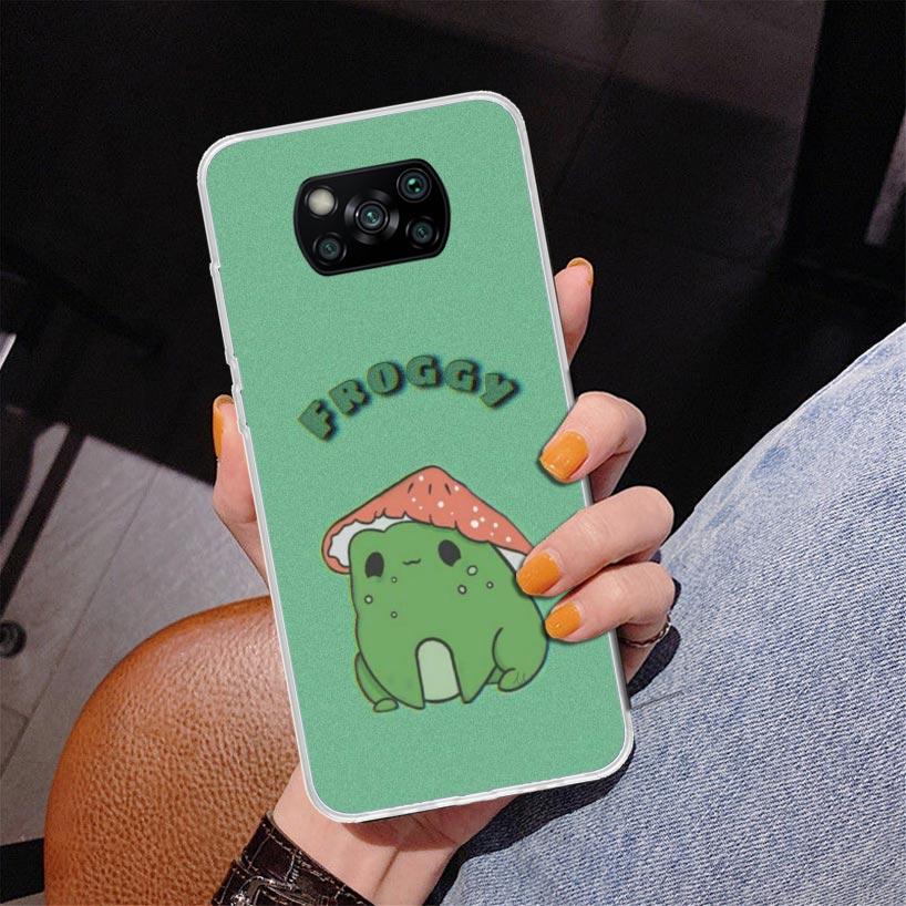

Cottagecore Frog Mushroom Kawaii Phone Case For Xiaomi Poco X7 X6 X5 Pro F7 Ultra Redmi 15C 15 13C 13 12C 12 10 10A 10C 9 9A 9C Xiaomi Poco F7 Pro