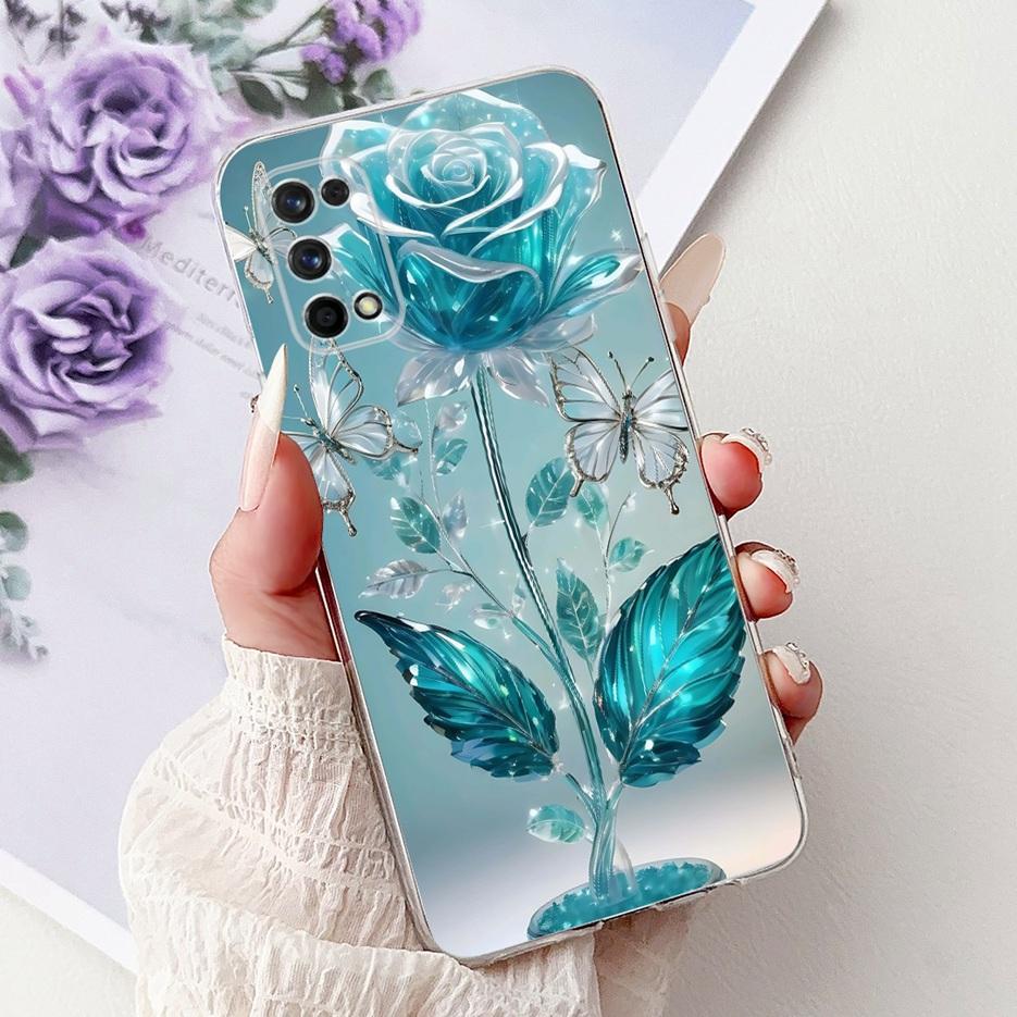 For Realme 7 Pro Case RMX2170 Cute Love Heart Painted Cover Soft Slim Phone Case For Realme 7 5G RMX2111 Realme7 Pro Fundas Bags