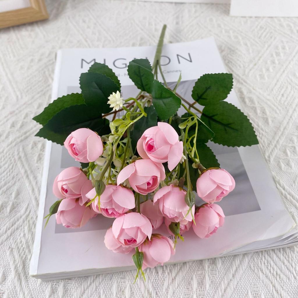 10pcs Direct Sales Simulation 15-Head Hennessy Xiaofu Bundle Simulation Flower Home Wedding Photography Camping Decoration