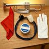 Trombone And French Horn Cleaning Set With Mouthpiece Brush Bore Brush Slide Grease & Polishing Cloth For Brass Instrument