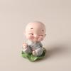 Childhood Monk Car Decor Resin Cartoon Ornament For Car Dashboard And Home Office