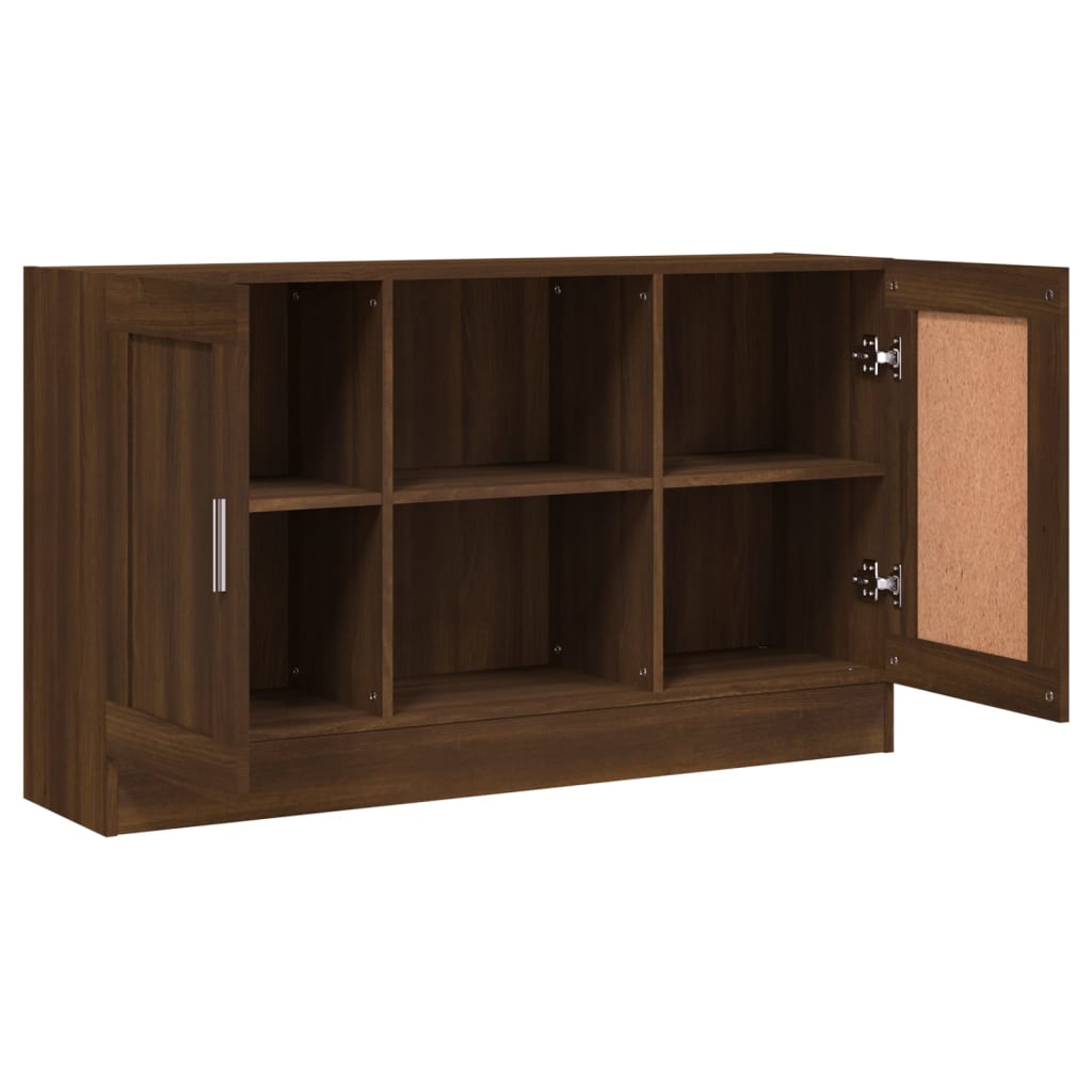 vidaXL Sideboard Brown Oak Look 120x30.5x70 Cm Wood Composite