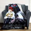 Anime DEATH NOTE Print Flannel Blanket High Quality Warm Comfortable Cover for All Seasons Perfect for Gifts Home Decor