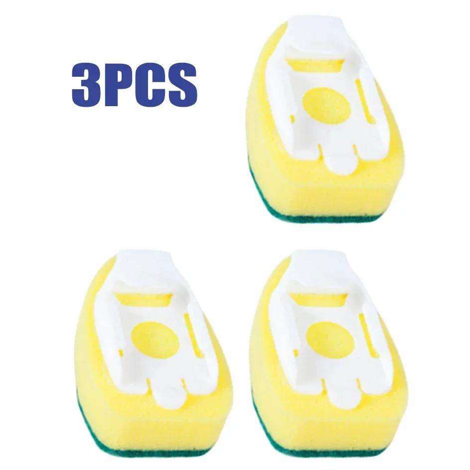 Sponge Cleaning Brush Set Soap Dispenser 1 Dishwashing Handle 2 Replace Head Kitchen Purifier Tool Cleaning Supplies Karcher Sc4