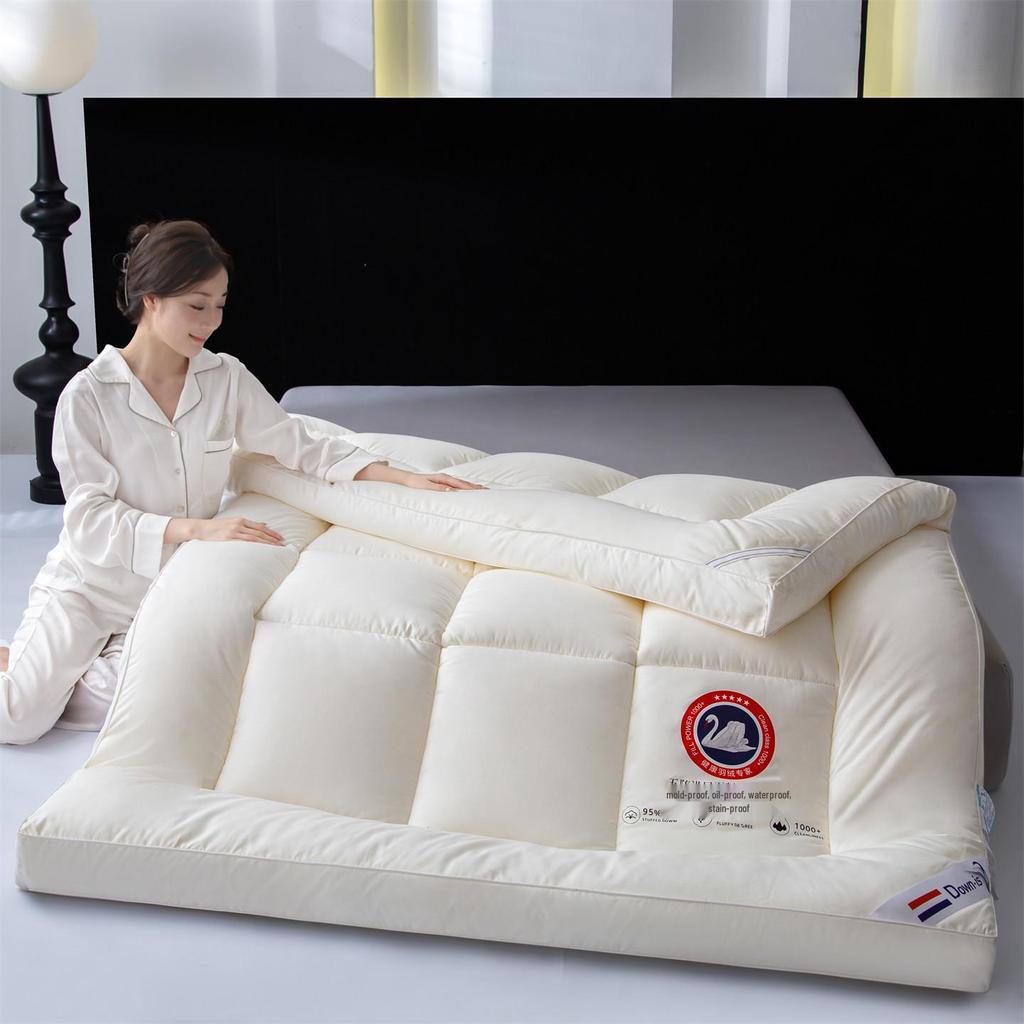 Class A 3D Feather Down Mattress Topper for Dorms, Hotels, and B&Bs