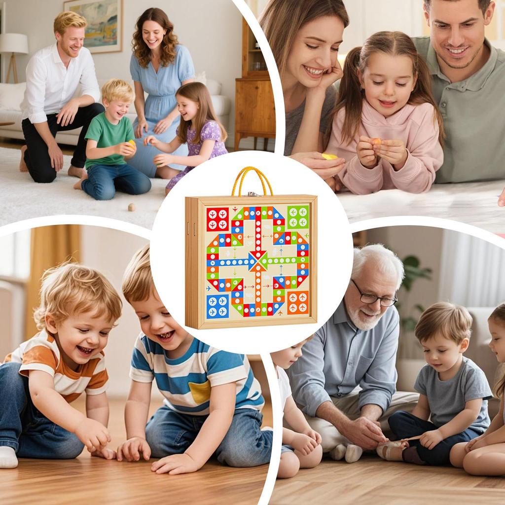 Board Games Desktop Battle Toys 7-in-1 Wooden Educational Tabletop Game for Teachers Caregivers Kindergarten Classroom