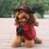 Dog clothes turned funny pet supplies cross-border hat cape set pet halloween costume