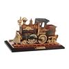 24TE Nostalgic Railway Train And Classical Car Model Wind Up Music Box with Base For Shelf Desktop Decoration Ornament Gift