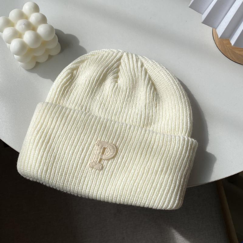 Versatile wool hat women's autumn and winter couple headband hat warm ear protection knitted cold hat men's tide