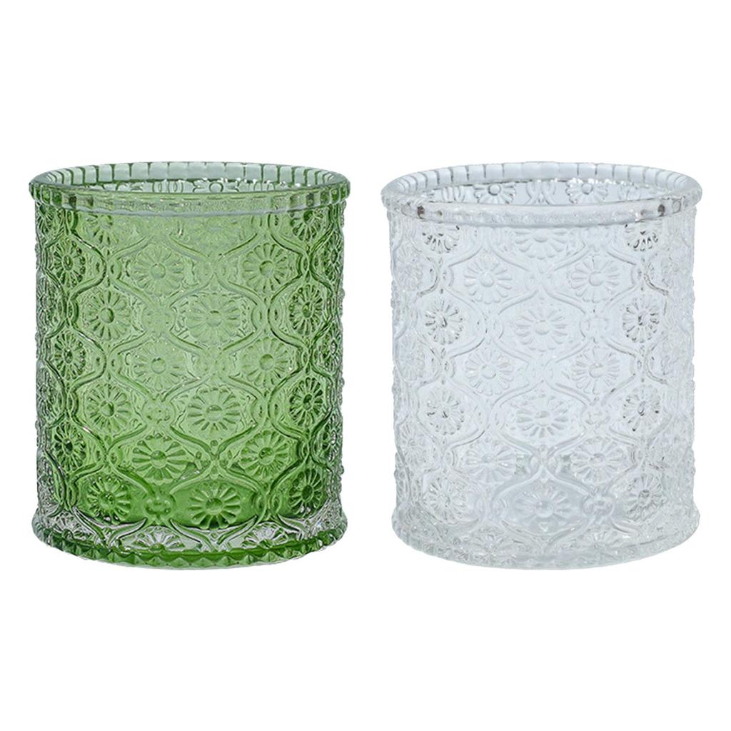 Makeup Brushes Storage Holder Cosmetic Box for Countertop Home Table Green