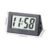 1Pcs Time Display Mini Triangle Clock Simple Desktop Electronic Clock  For Home Bedroom Office Car