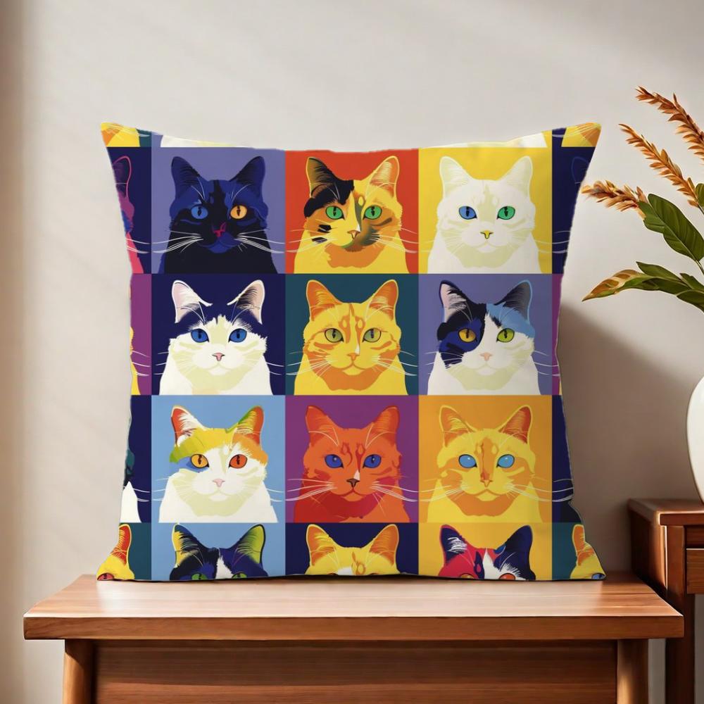 Retro chick print cushion cover For Pillow Printing Sofa Decoration Home Car Room Coffee Shop Office Nordic Simplicity