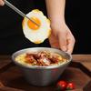 Retro Stainless Steel Salad Bowl Korean Style Double Layer Thicken V-Shaped Ramen Noodle Bowls Soup Rice Bowls Kitchen Tableware