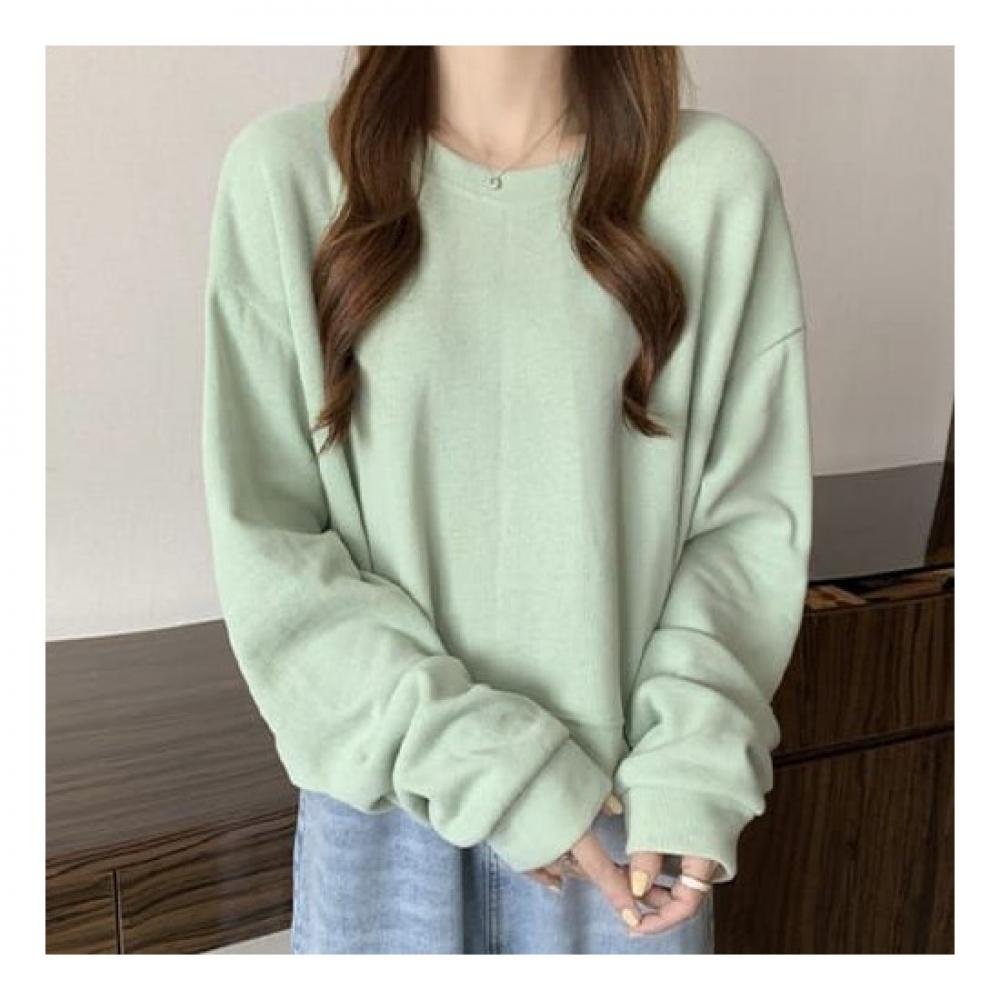 Navava Cropped Long Sleeve Solid T shirT nT1936