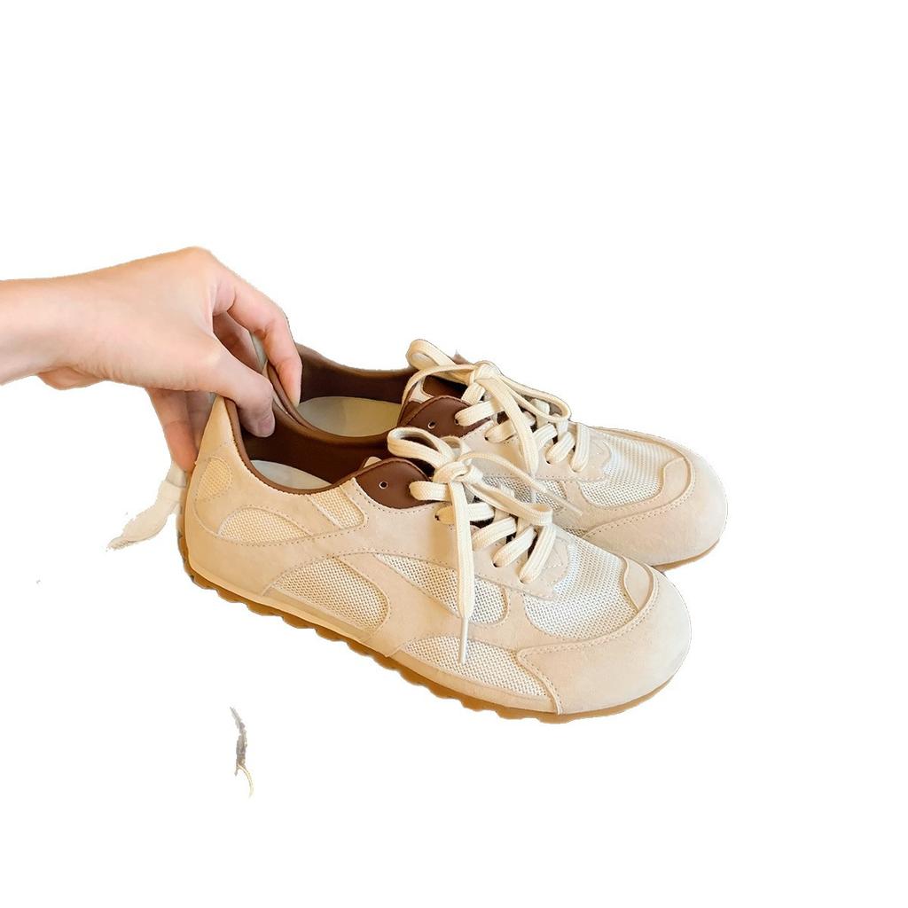 Grape mother has the same cute mango head fashionable lace-up casual style heightening German training shoes round head versatile sports board shoes