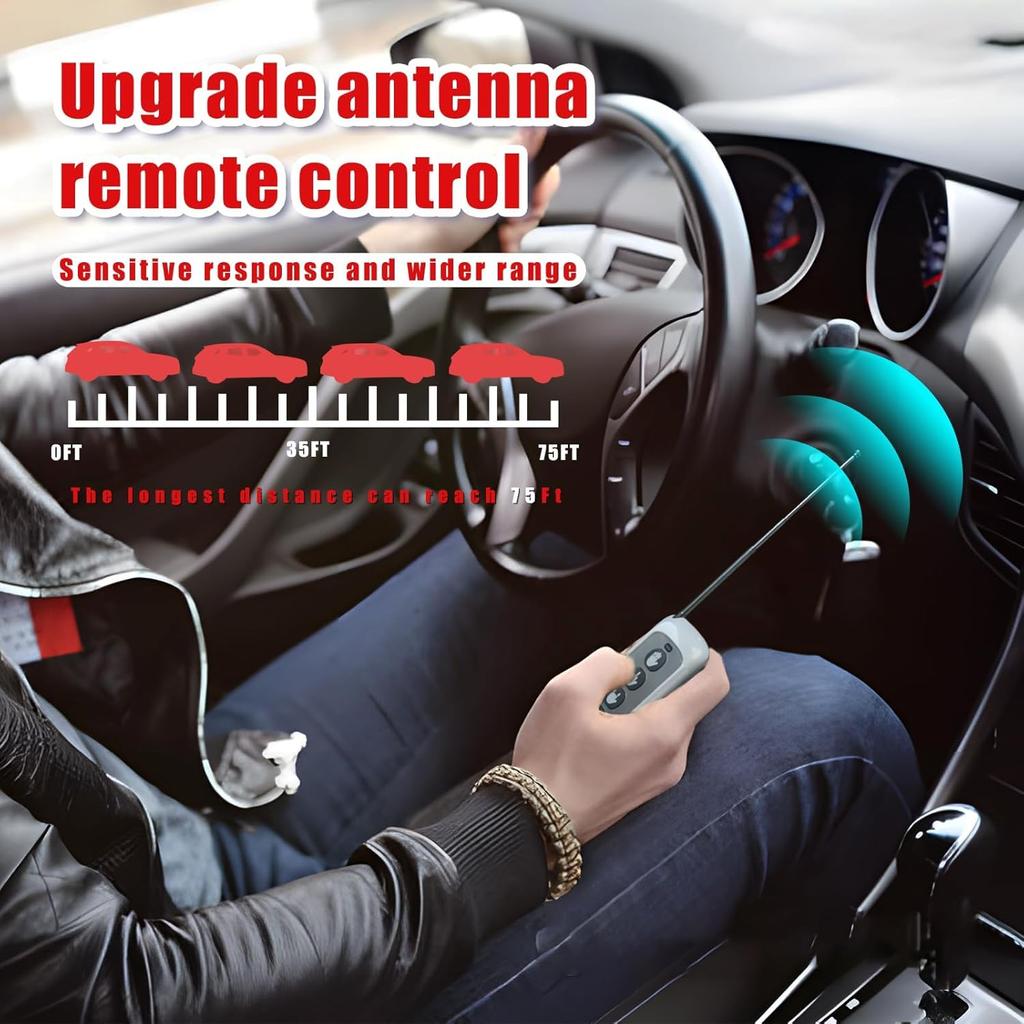 Middle Finger Car Light, Glohand For Car, Light Up Middle Finger For Car Rear Window, Glogesture Road Rage Hand Led Sign With Remote, Red Glow Led