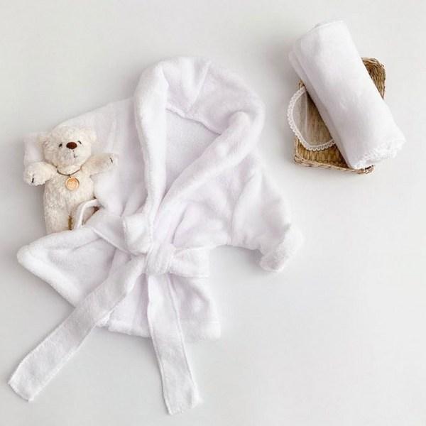 

Комплект полотенца для головы Dolphin Whale Bebe + халат для душа, корейские детские товары