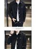 2025 Men's Suede Plush Lapel Jacket - Trendy Spring/Autumn Street Style, High-End & Versatile