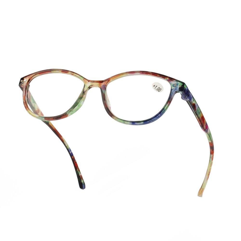 3PCS Reading Glasses Women Printed Reading Glasses Anti Blue Light Eyeglasses Unisex Black Glasses Men