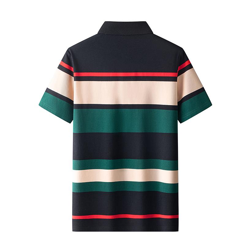 T-shirt da uomo a maniche corte tinta unita estiva Sottile Polo da uomo con colletto a revers da lavoro