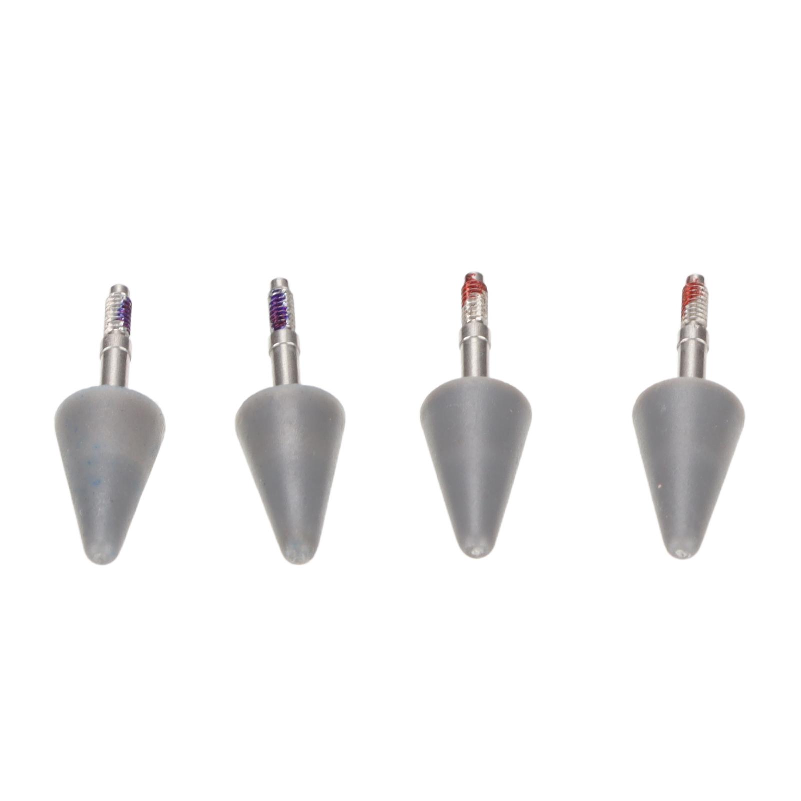 

4 шт. наконечники стилуса для планшета, более плавное письмо, гибкие, мягкие, простая установка, наконечники стилуса для сенсорного экрана