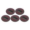 5Pcs Felt Caster Cups Bottom Furniture Pads for Hardwood Floors Sliders Prevent Scratches Brown