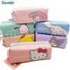 Sanrio Hello Kitty & Kuromi Large Capacity PU Pencil Case with Single Zipper
