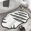 Irregular bathroom absorbent floor mat Non-slip quick-drying foot mat Special-shaped minimalist bathroom floor mat Door mat