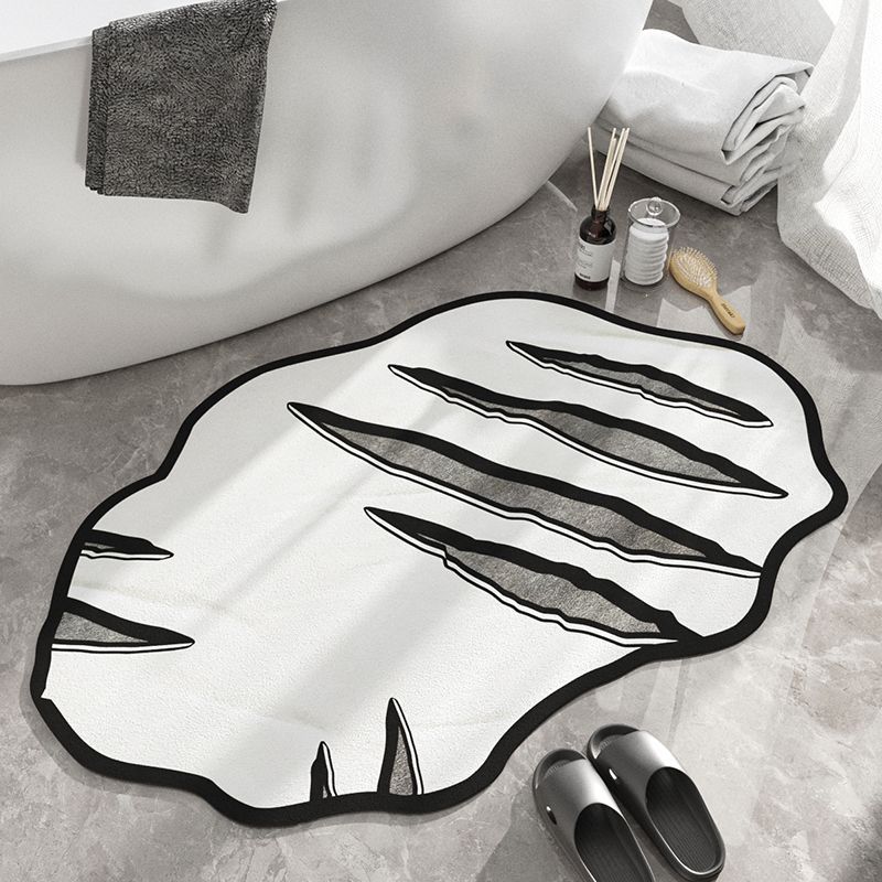 Irregular bathroom absorbent floor mat Non-slip quick-drying foot mat Special-shaped minimalist bathroom floor mat Door mat